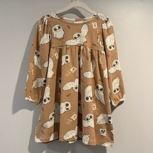 NWT H&M Harry Potter Hedwig Owl Print 2T Dress